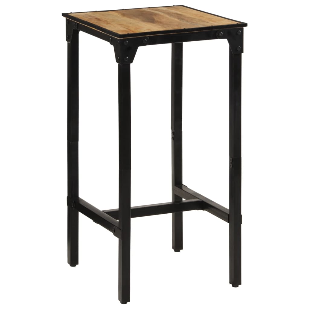 Set Bar 3pz Legno Massello Mango Grezzo e Metallo | homemem39