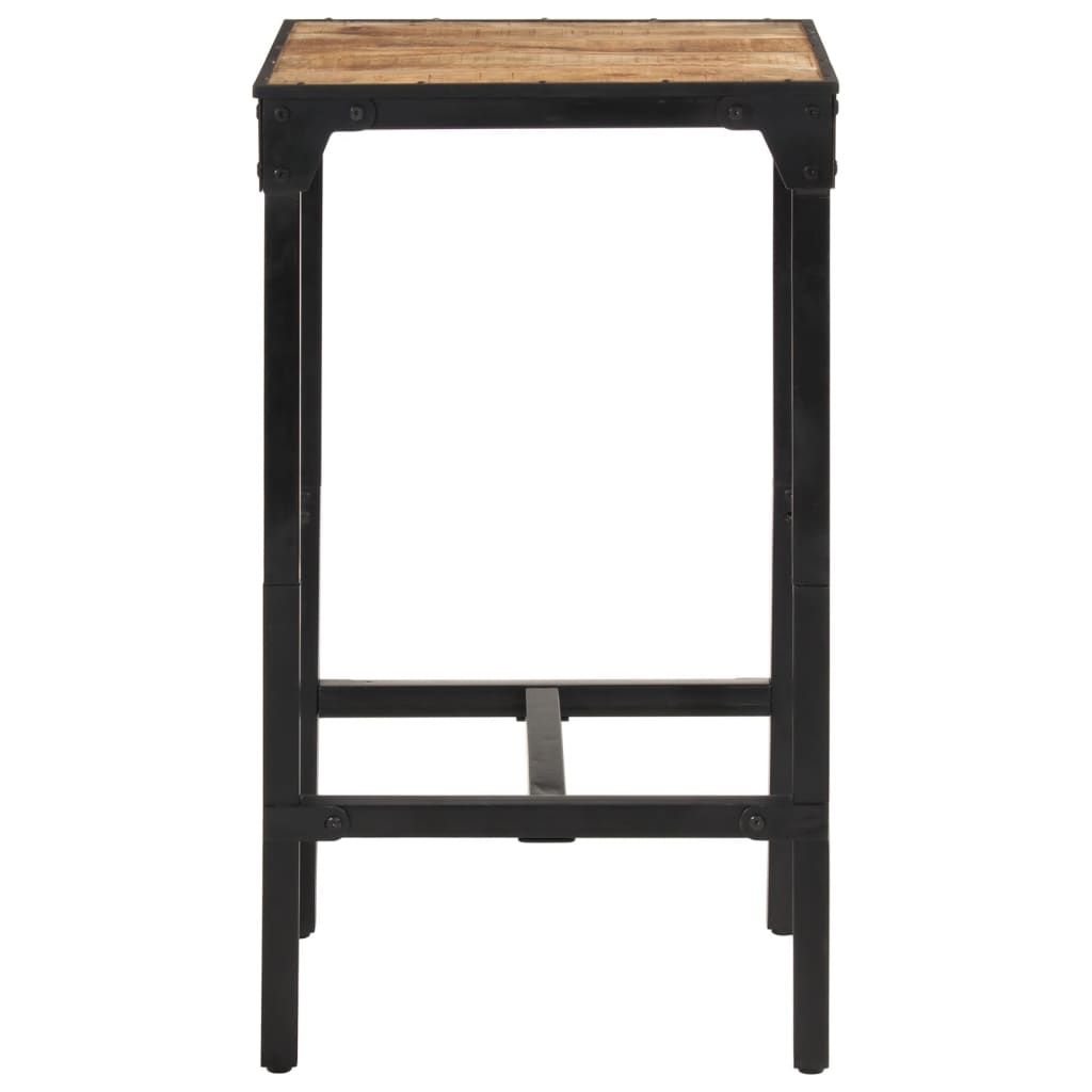 Set Bar 3pz Legno Massello Mango Grezzo e Metallo | homemem39