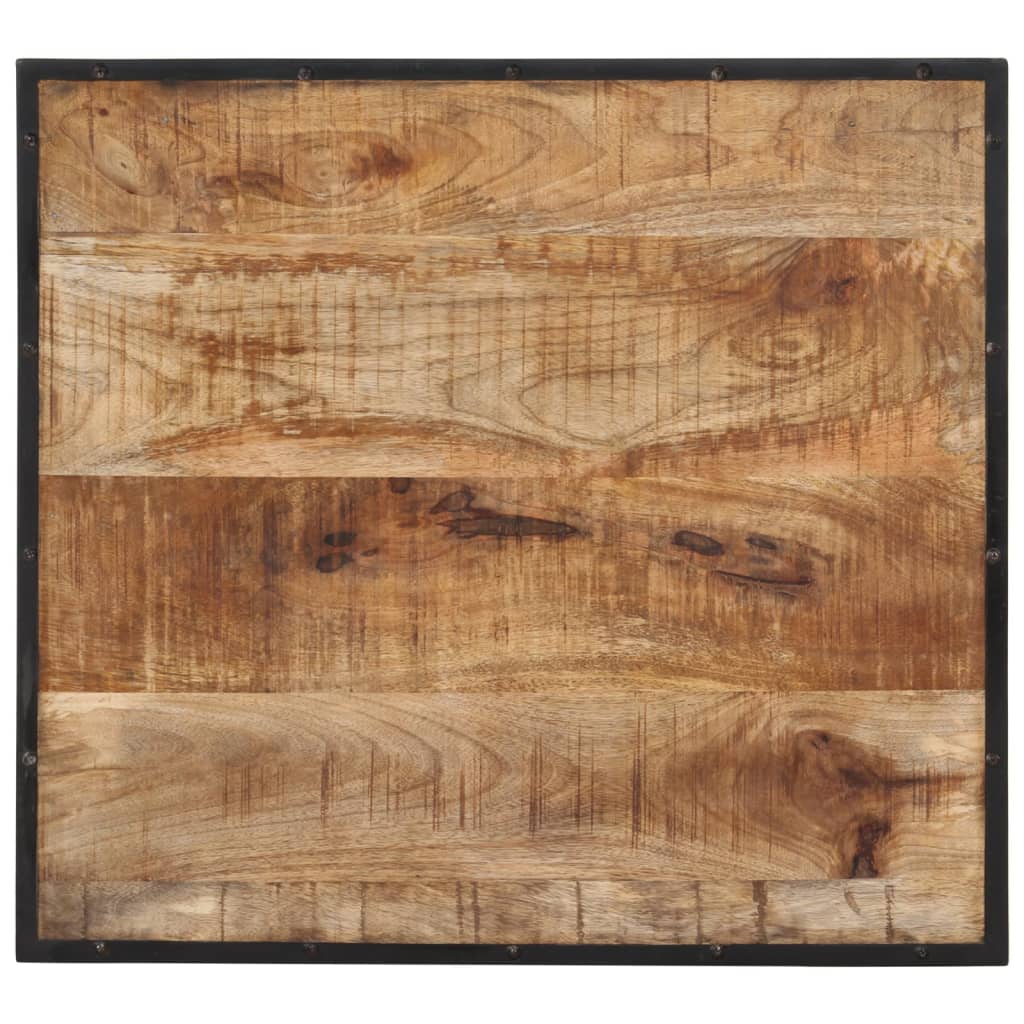 Set Bar 3pz Legno Massello Mango Grezzo e Metallo | homemem39