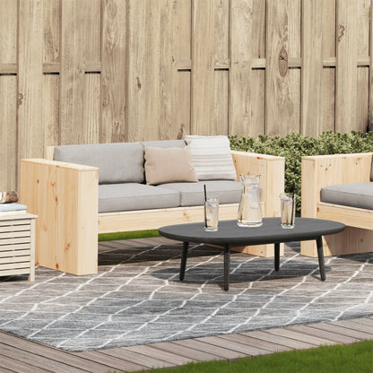 Divano da Giardino 2 Posti 134x60x62 cm Legno Massello di Pino | homemem39