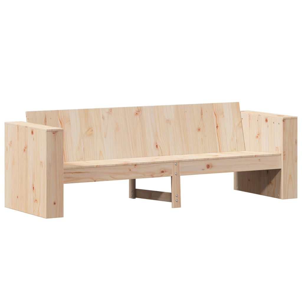 Divano da Giardino 3 Posti 189x60x62 cm Legno Massello di Pino - homemem39