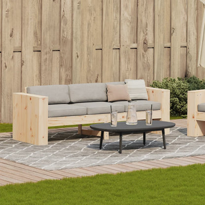 Divano da Giardino 3 Posti 189x60x62 cm Legno Massello di Pino - homemem39