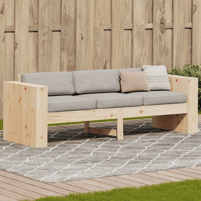 Divano da Giardino 3 Posti 189x60x62 cm Legno Massello di Pino - homemem39