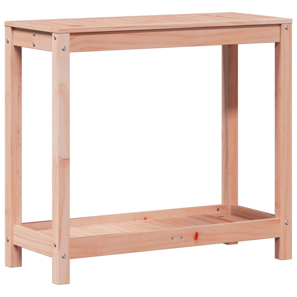 Tavolo Invaso con Ripiano 82,5x35x75 cm Legno Massello Douglas | homemem39