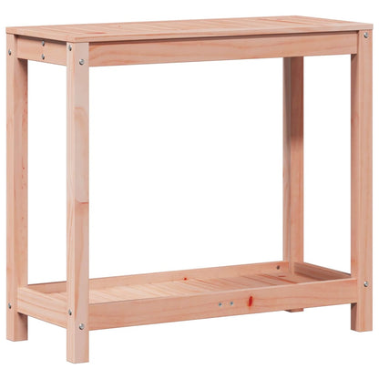Tavolo Invaso con Ripiano 82,5x35x75 cm Legno Massello Douglas | homemem39