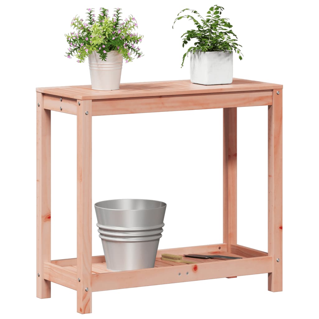 Tavolo Invaso con Ripiano 82,5x35x75 cm Legno Massello Douglas | homemem39