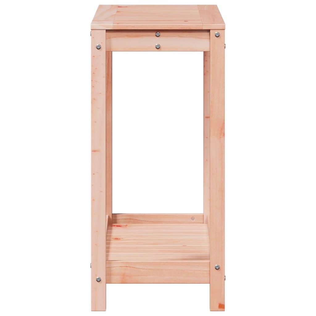 Tavolo Invaso con Ripiano 82,5x35x75 cm Legno Massello Douglas | homemem39