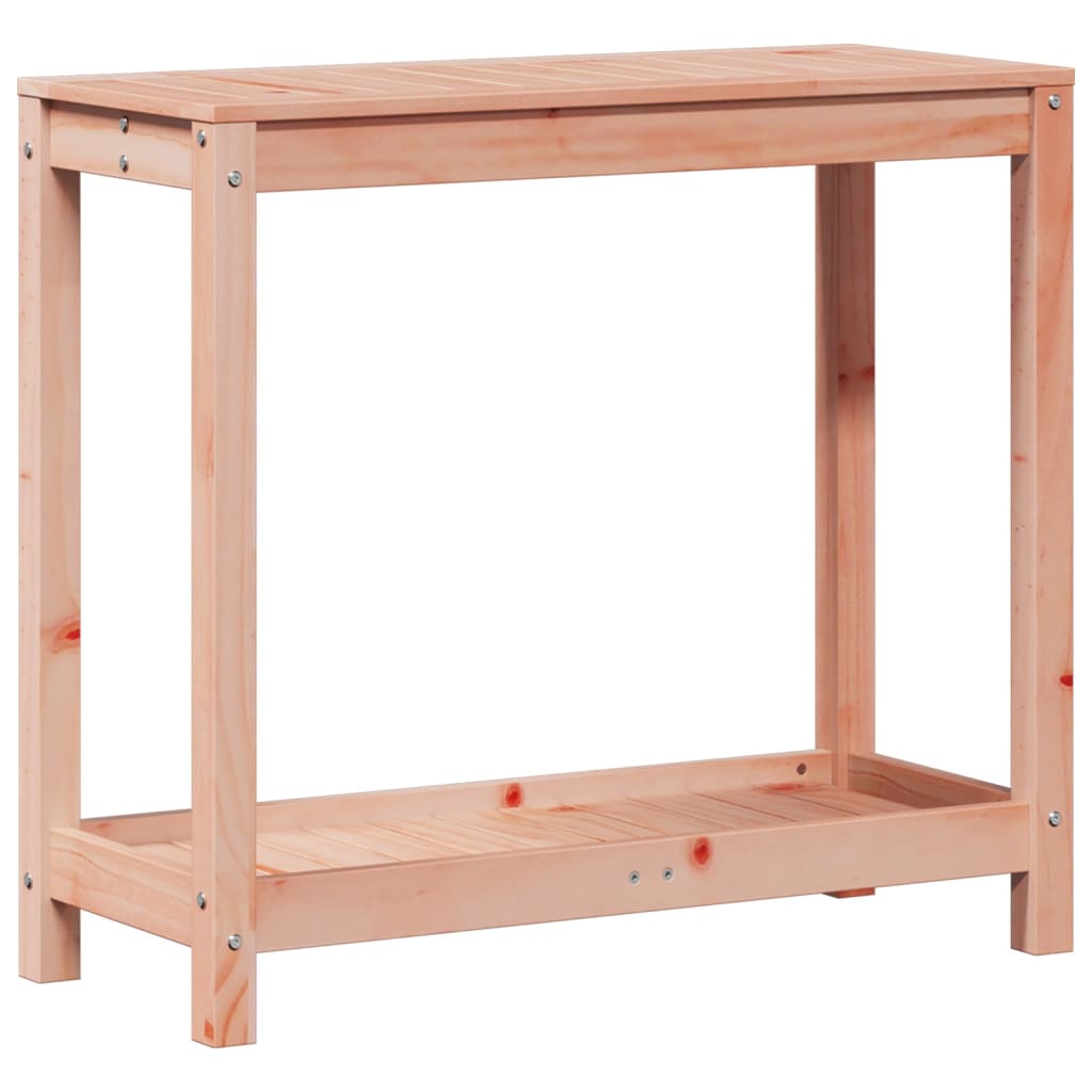 Tavolo Invaso con Ripiano 82,5x35x75 cm Legno Massello Douglas | homemem39