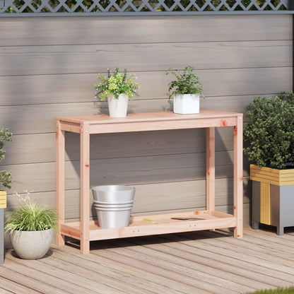 Tavolo Invaso con Ripiano 108x35x75 cm Legno Massello Douglas | homemem39