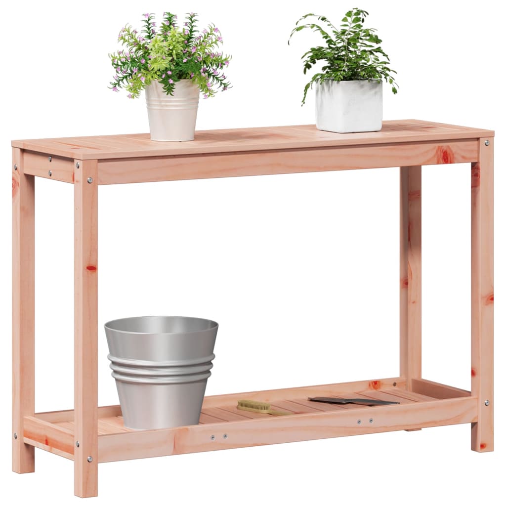 Tavolo Invaso con Ripiano 108x35x75 cm Legno Massello Douglas | homemem39