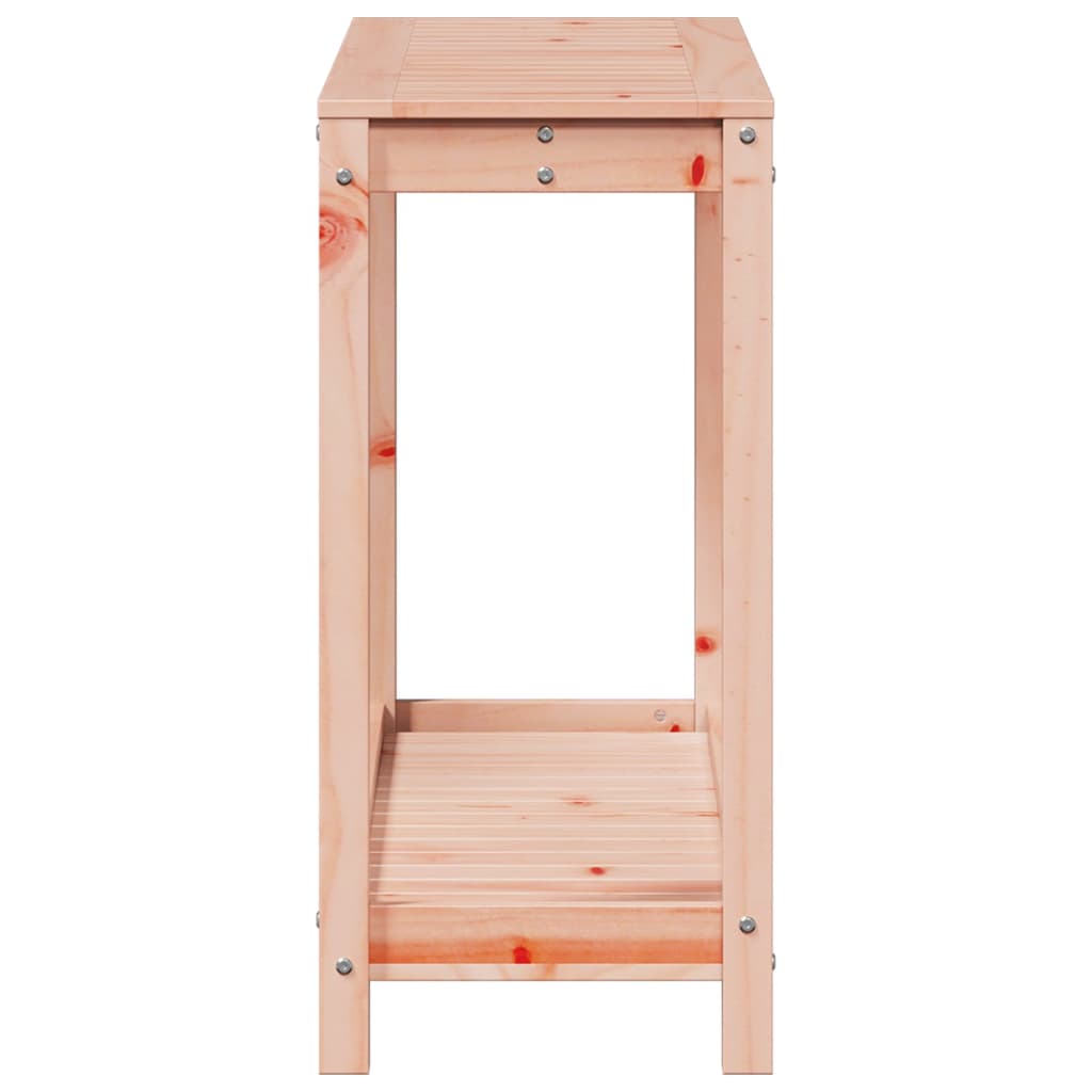 Tavolo Invaso con Ripiano 108x35x75 cm Legno Massello Douglas | homemem39