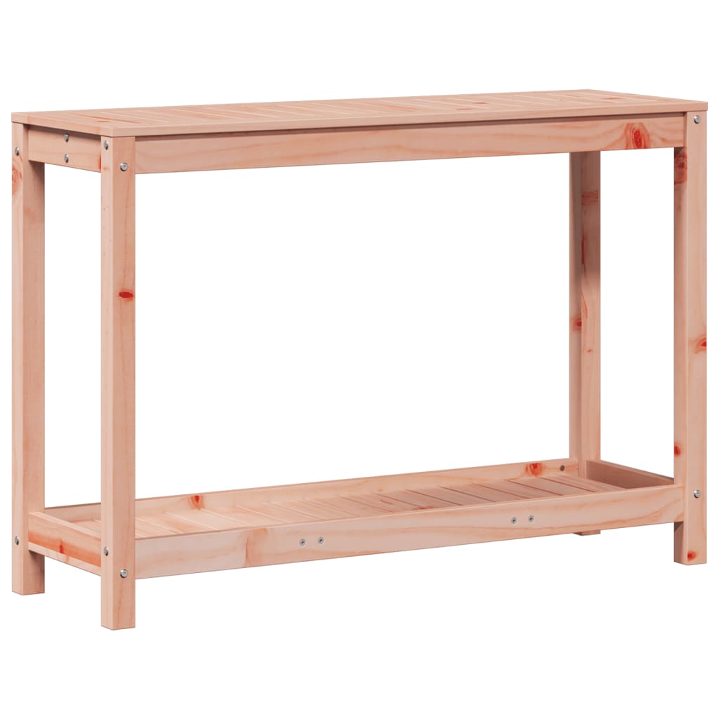 Tavolo Invaso con Ripiano 108x35x75 cm Legno Massello Douglas | homemem39