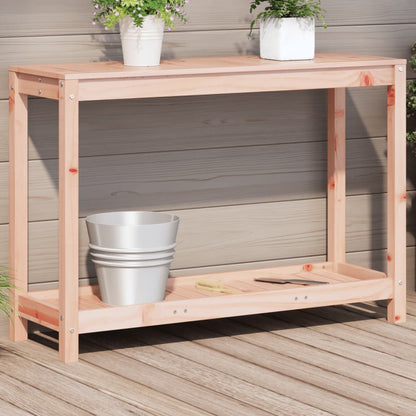Tavolo Invaso con Ripiano 108x35x75 cm Legno Massello Douglas | homemem39