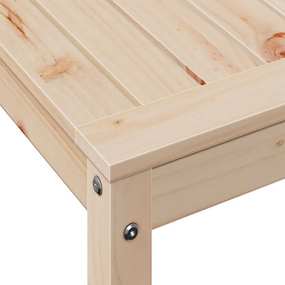 Tavolo Invaso con Ripiano 82,5x50x75 cm Legno Massello di Pino | homemem39