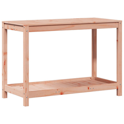 Tavolo Invaso con Ripiano 108x50x75 cm Legno Massello Douglas - homemem39