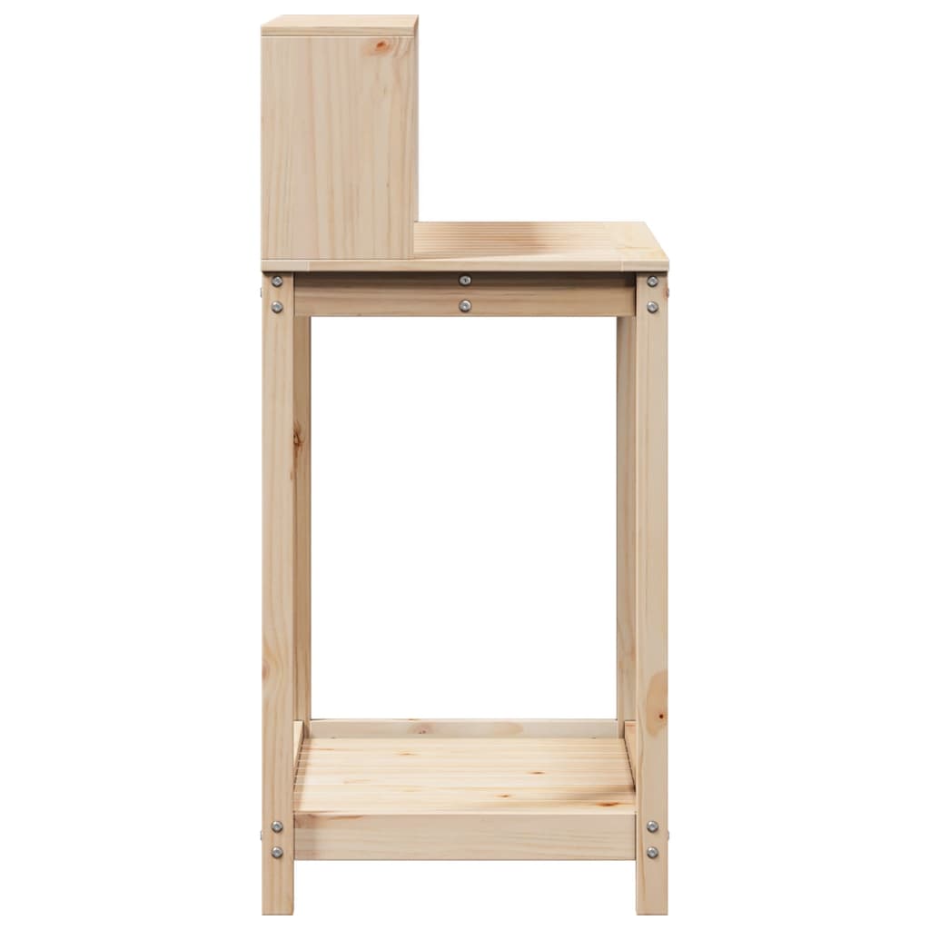 Tavolo Invaso con Ripiani 82,5x50x109,5 cm Legno Massello Pino | homemem39