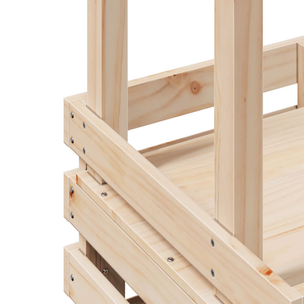 Tavolo Bar da Esterno con Tetto 112,5x57x195,5cm Legno Massello | homemem39