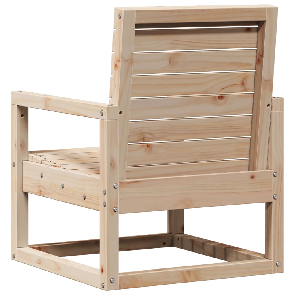 Sedia da Giardino 57,5x63x76 cm in Legno Massello di Pino - homemem39