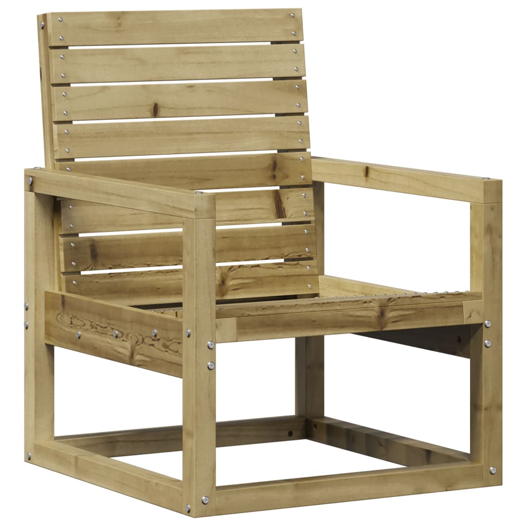 Sedia da Giardino 57,5x63x76 cm in Legno Impregnato di Pino