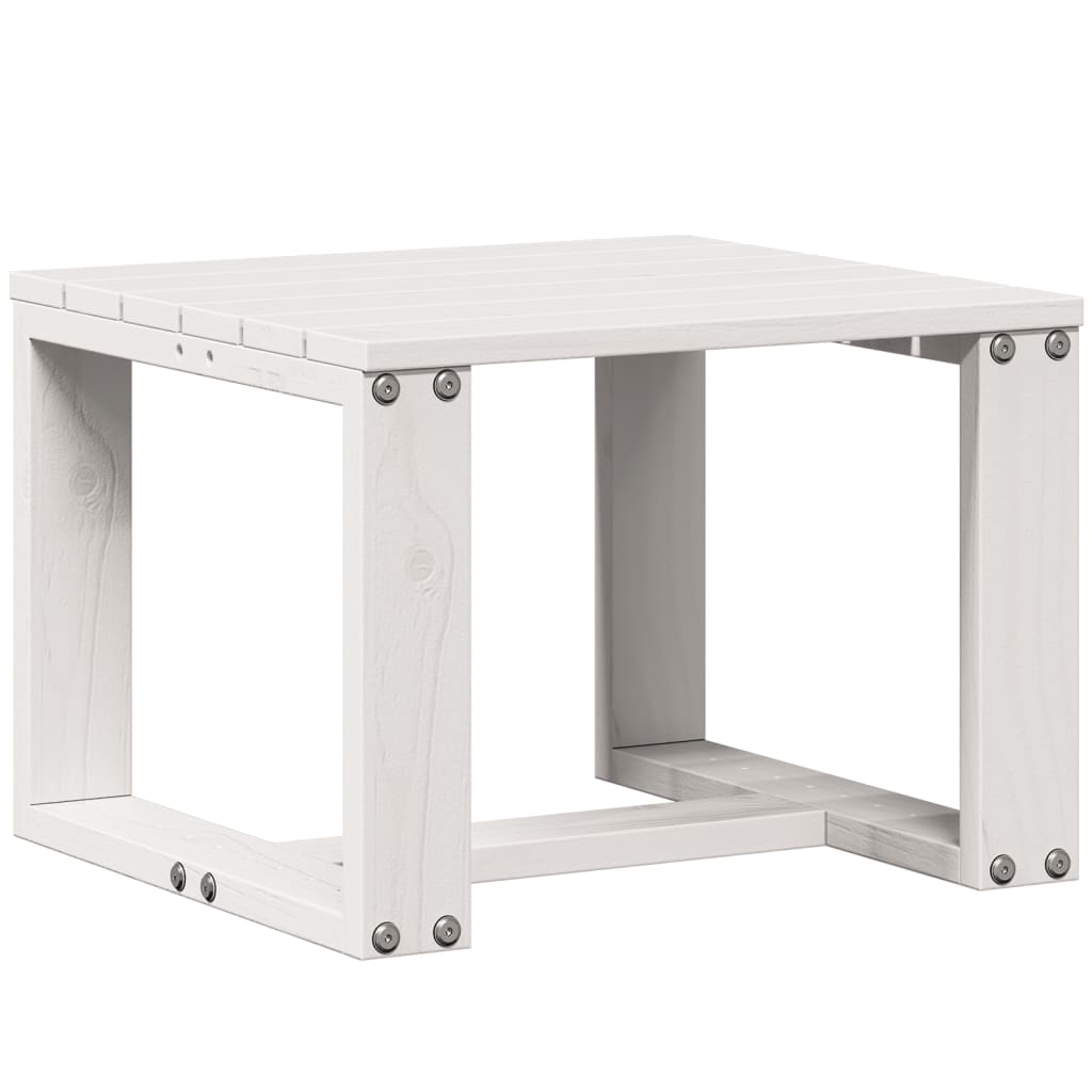 Set Salotto da Giardino 3 pz Bianco in Legno Massello di Pino | homemem39