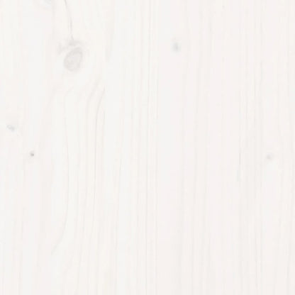 Set Salotto da Giardino 3 pz Bianco in Legno Massello di Pino | homemem39