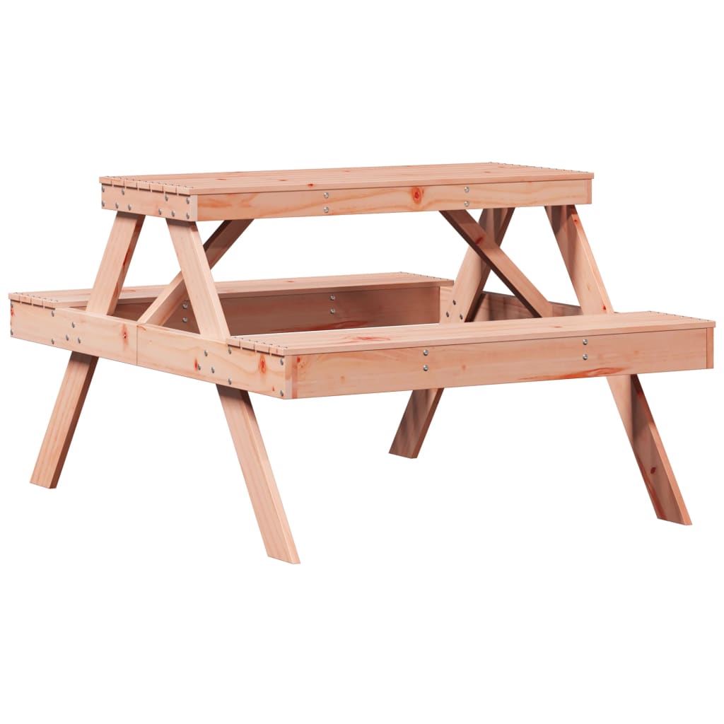 Picnic Table 105x134x75 cm in Solid Douglas Wood