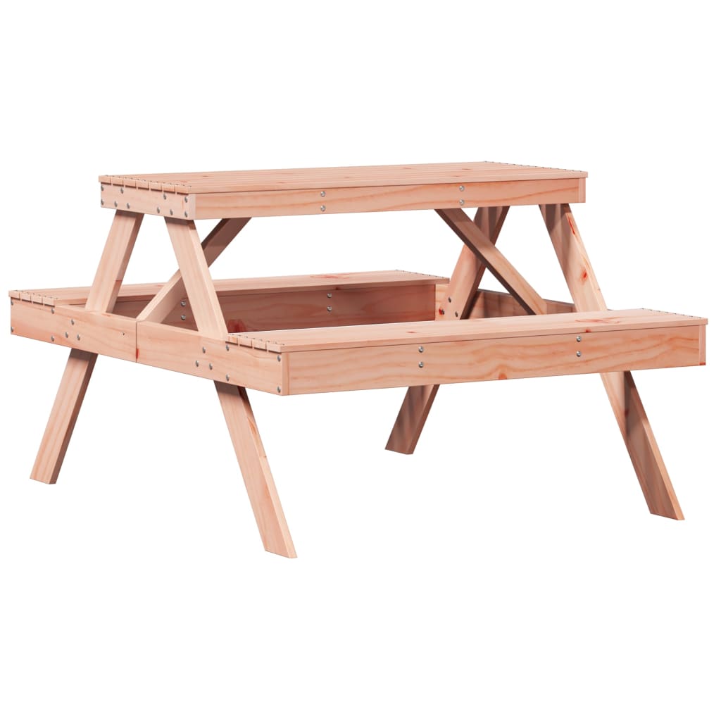 Tavolo da Picnic 105x134x75 cm in Legno Massello di Douglas