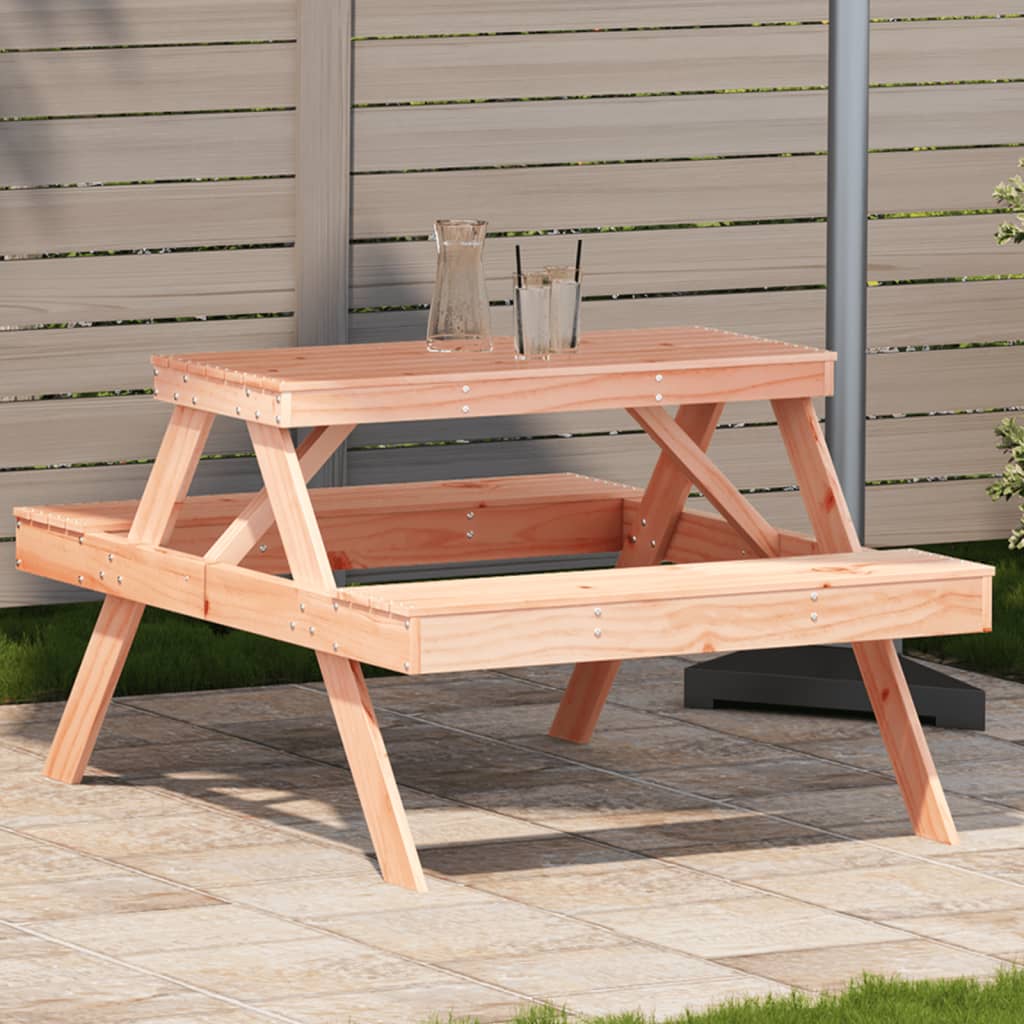 Picnic Table 105x134x75 cm in Solid Douglas Wood