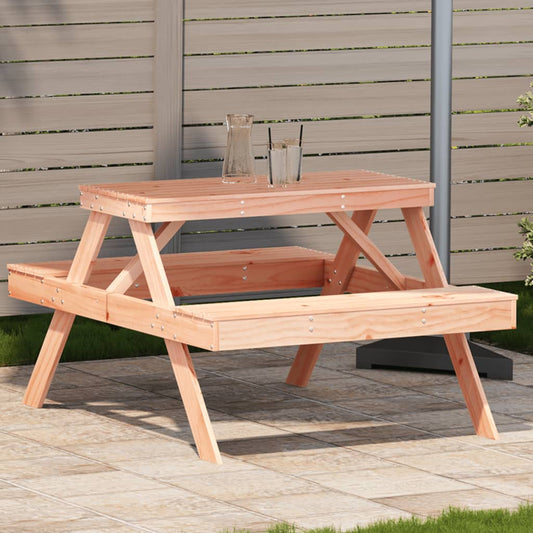 Tavolo da Picnic 105x134x75 cm in Legno Massello di Douglas