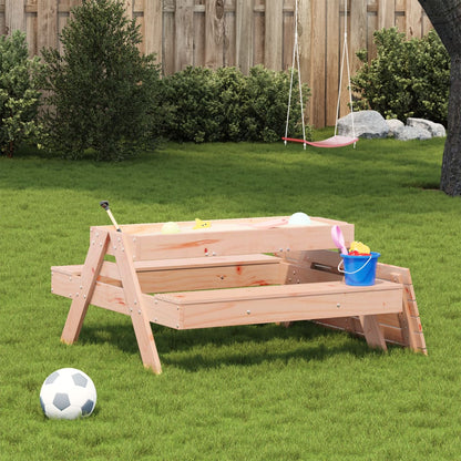 Picnic Table with Sandbox for Children in Solid Douglas Fir