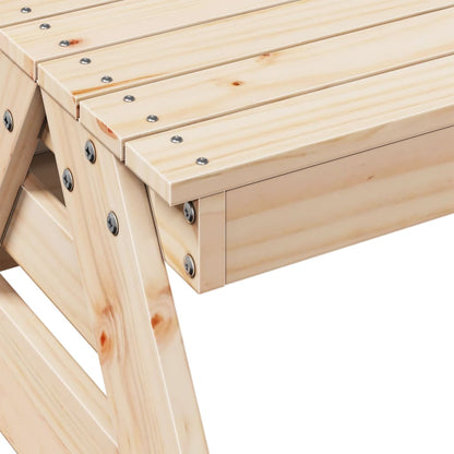 Children's Picnic Table 88x97x52 cm Solid Pine Wood