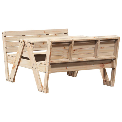 Tavolo da Picnic per Bambini 88x122x58cm Legno Massello di Pino