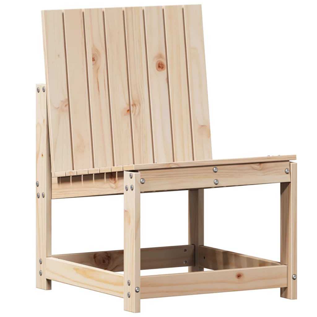 Set Salotto da Giardino 3 pz in Legno Massello di Pino