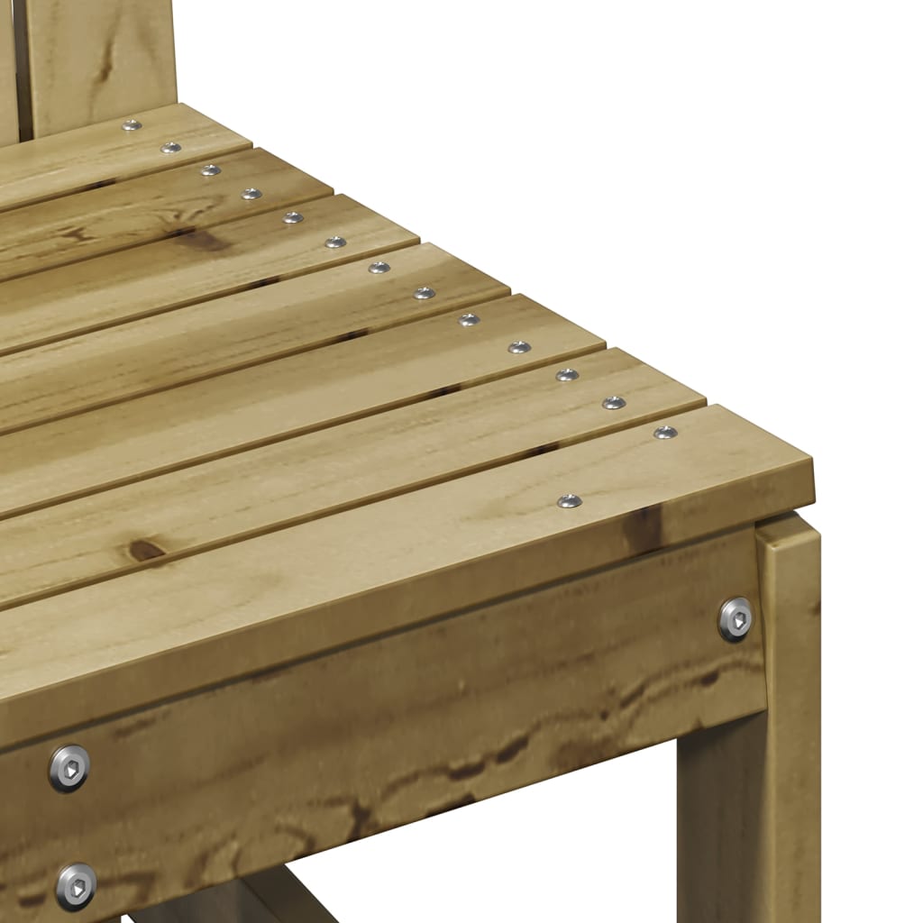 Set Salotto da Giardino 3 pz in Legno Impregnato di Pino