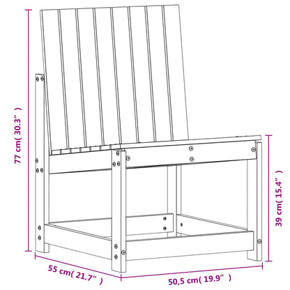 Set Salotto da Giardino 3 pz in Legno Impregnato di Pino