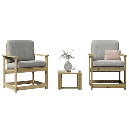 Set Salotto da Giardino 3 pz in Legno Impregnato di Pino - homemem39