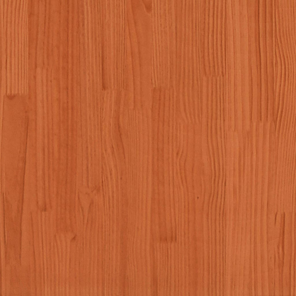 Lettino Marrone Cera 205x60x31,5 cm in Legno Massello di Pino