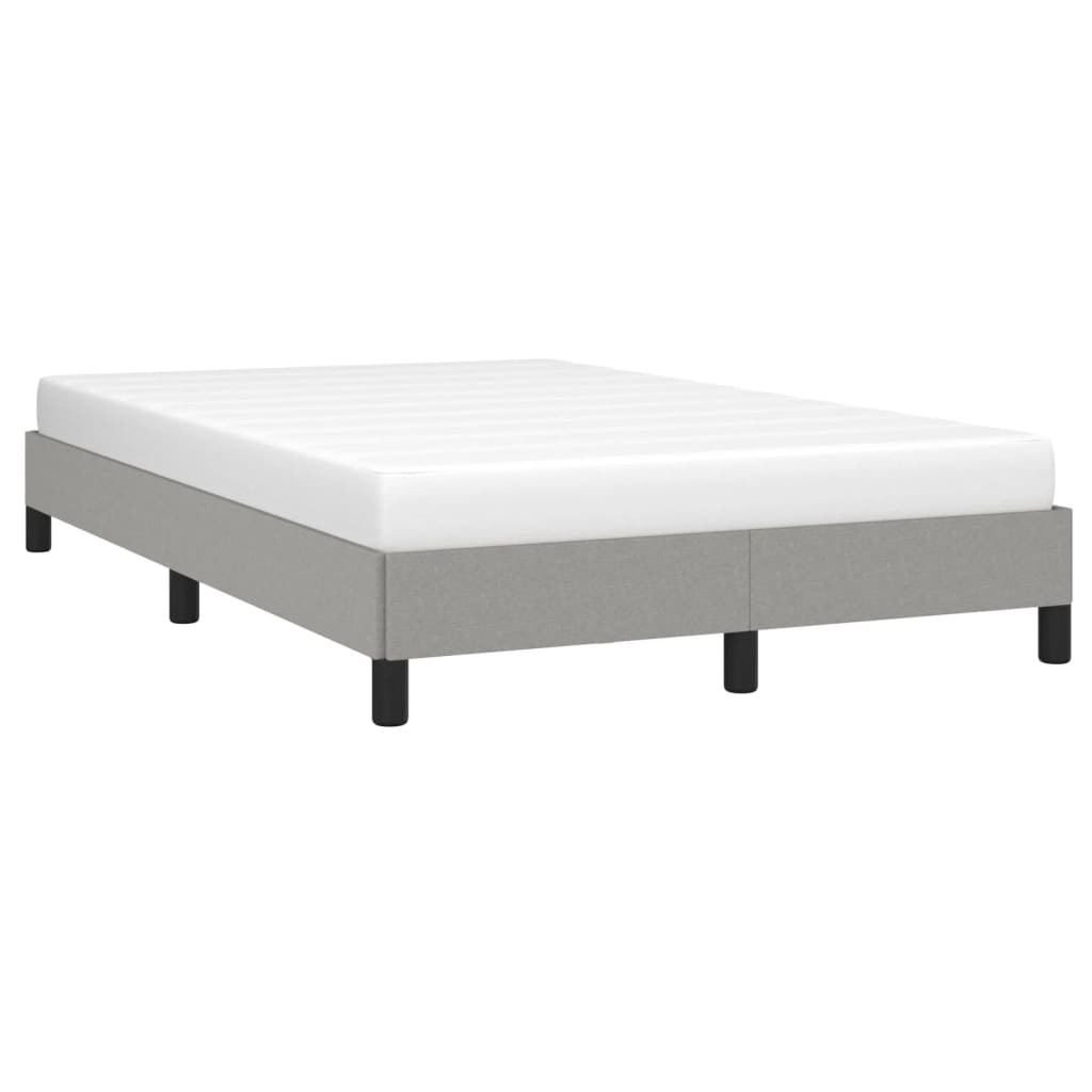 Giroletto senza Materasso Grigio Chiaro 120x190 cm in Tessuto