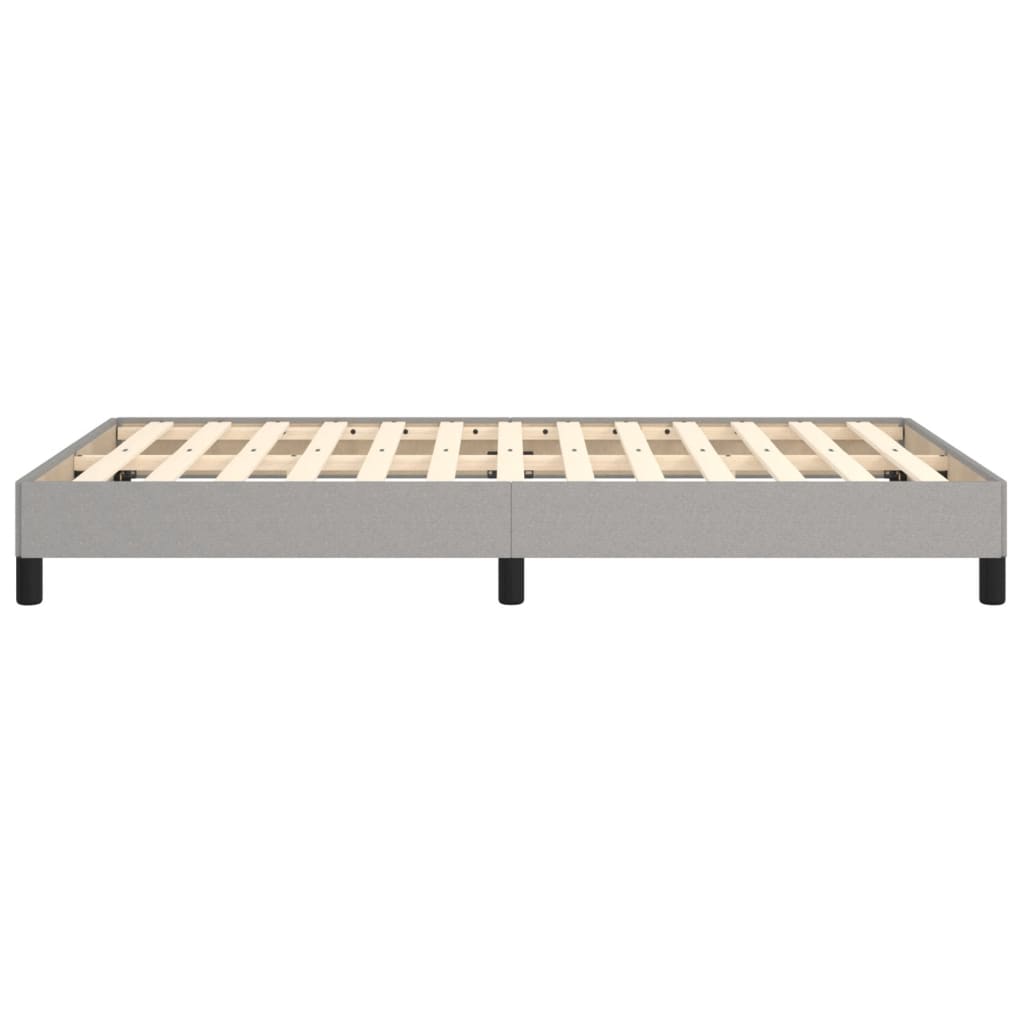 Giroletto senza Materasso Grigio Chiaro 120x190 cm in Tessuto