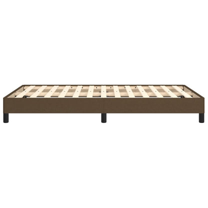 Giroletto senza Materasso Marrone Scuro 80x200 cm in Tessuto