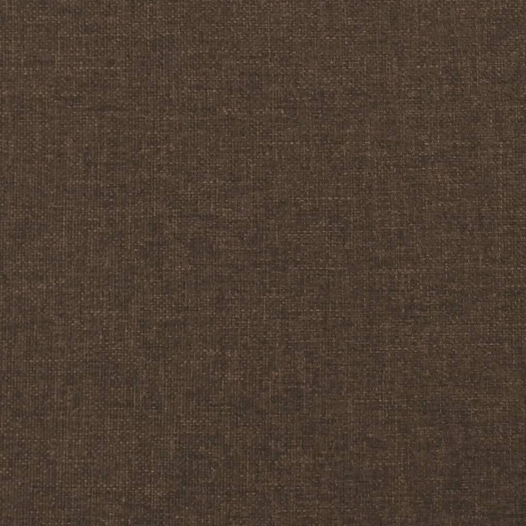 Giroletto senza Materasso Marrone Scuro 80x200 cm in Tessuto