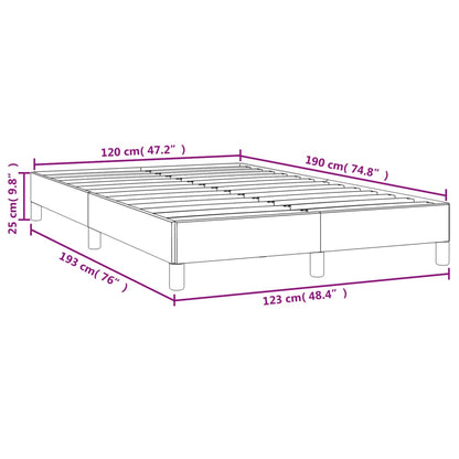 Giroletto senza Materasso Marrone Scuro 80x200 cm in Tessuto