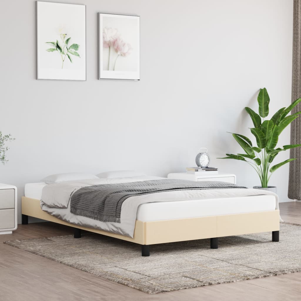 Giroletto senza Materasso Crema 120x190cm in Tessuto