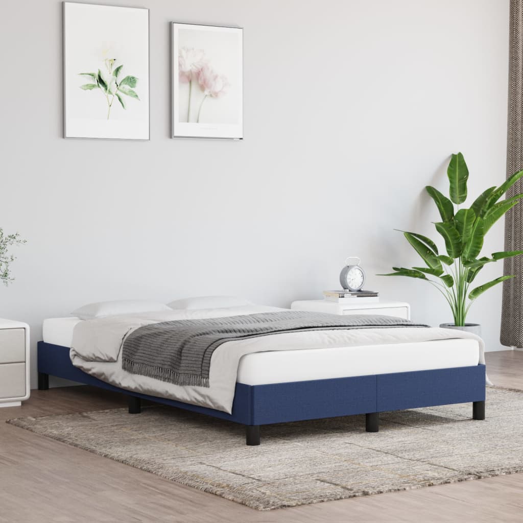 Giroletto senza Materasso Blu 120x190 cm in Tessuto