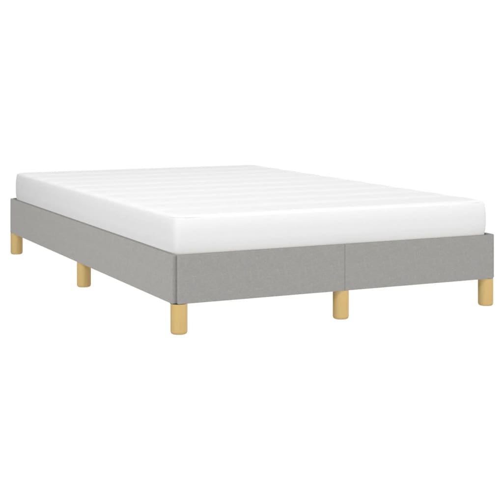 Giroletto senza Materasso Grigio Chiaro 120x190 cm in Tessuto