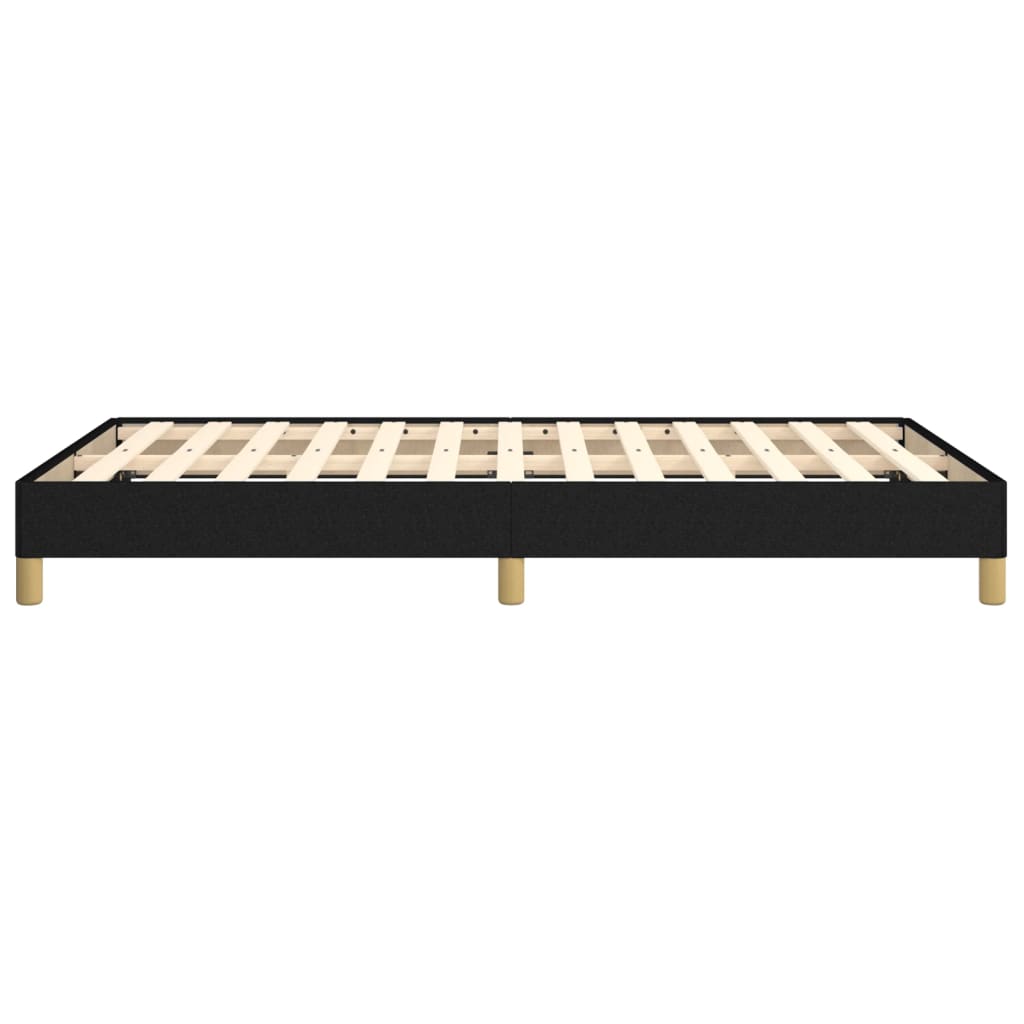 Giroletto senza Materasso Nero 120x190 cm in Tessuto