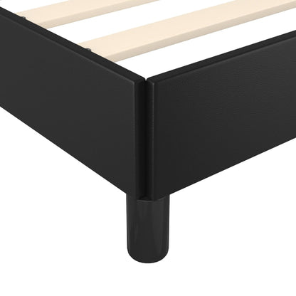 Giroletto senza Materasso Nero 120x190 cm Similpelle