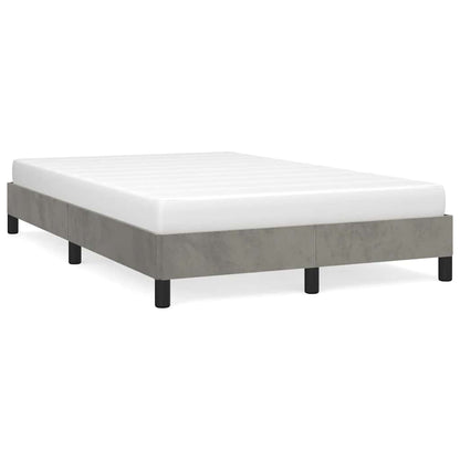 Giroletto senza Materasso Grigio Chiaro 120x190 cm Velluto