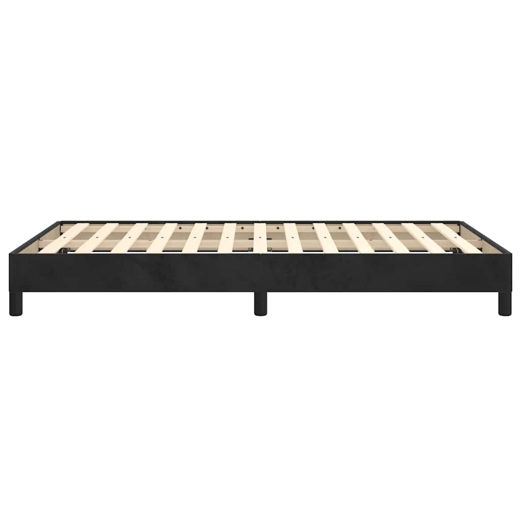 Giroletto senza Materasso Nero 120x190 cm Velluto