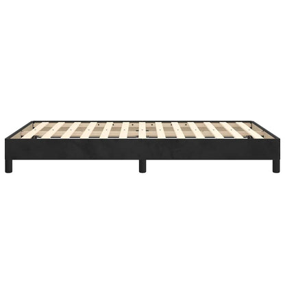 Giroletto senza Materasso Nero 120x190 cm Velluto